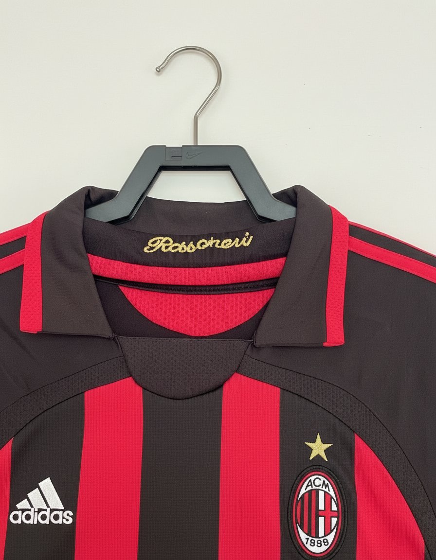 AC Milan Local 2006-07 retro shirt detail