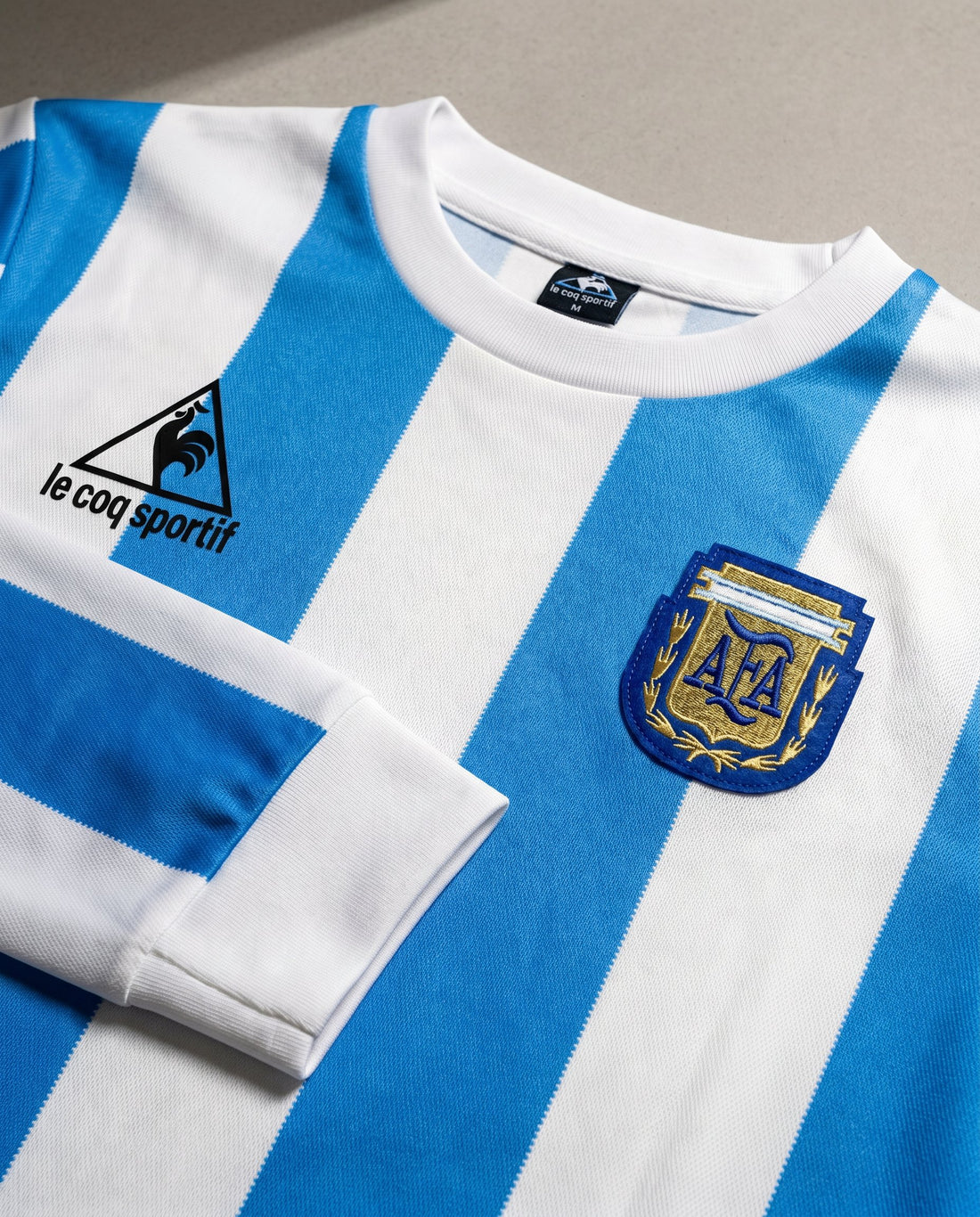 Argentina Local 1986 retro shirt detail