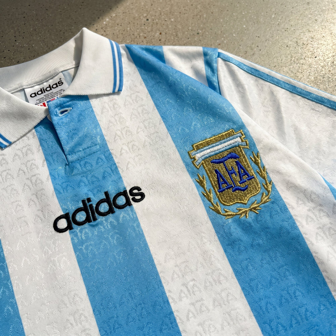 Argentina Local 1994 retro shirt detail