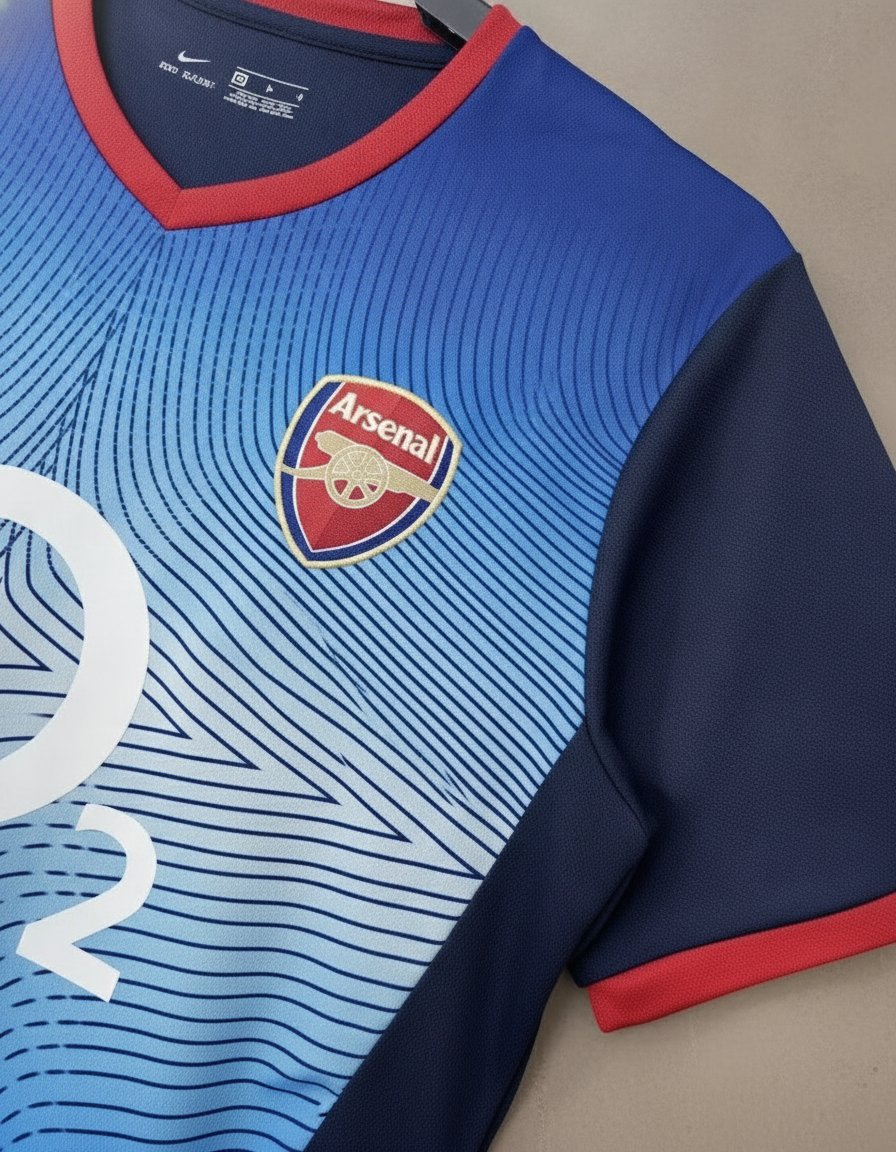 Arsenal Visitante 2002-04 retro shirt detail