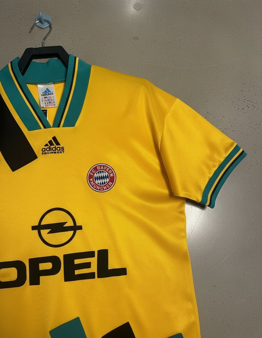 Bayern Munich Visitante 1993 retro shirt detail