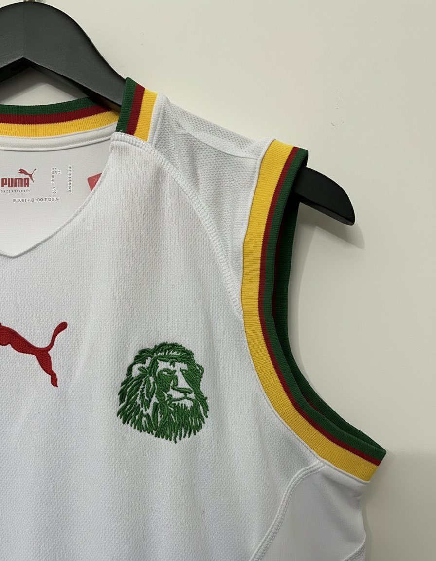 Camerún N/D 2002 retro shirt detail