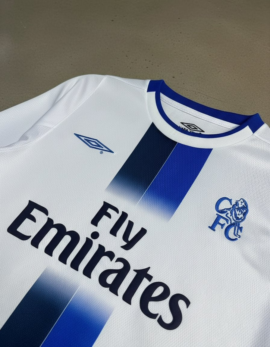 Chelsea Visitante 2003 retro shirt detail