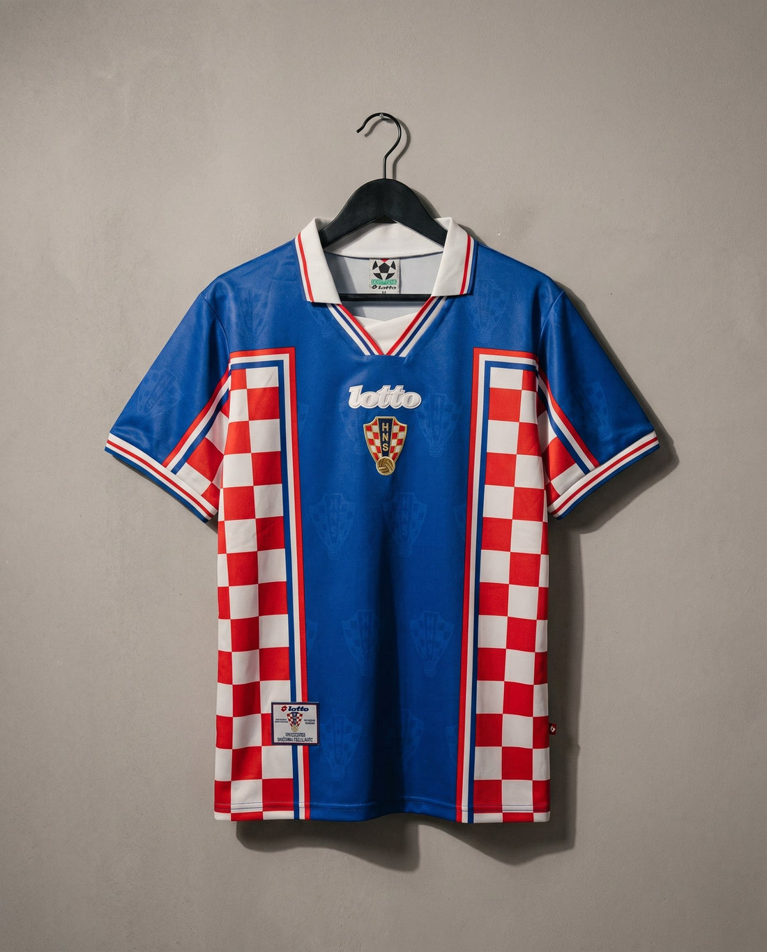 Croacia Visitante 1998 retro shirt front