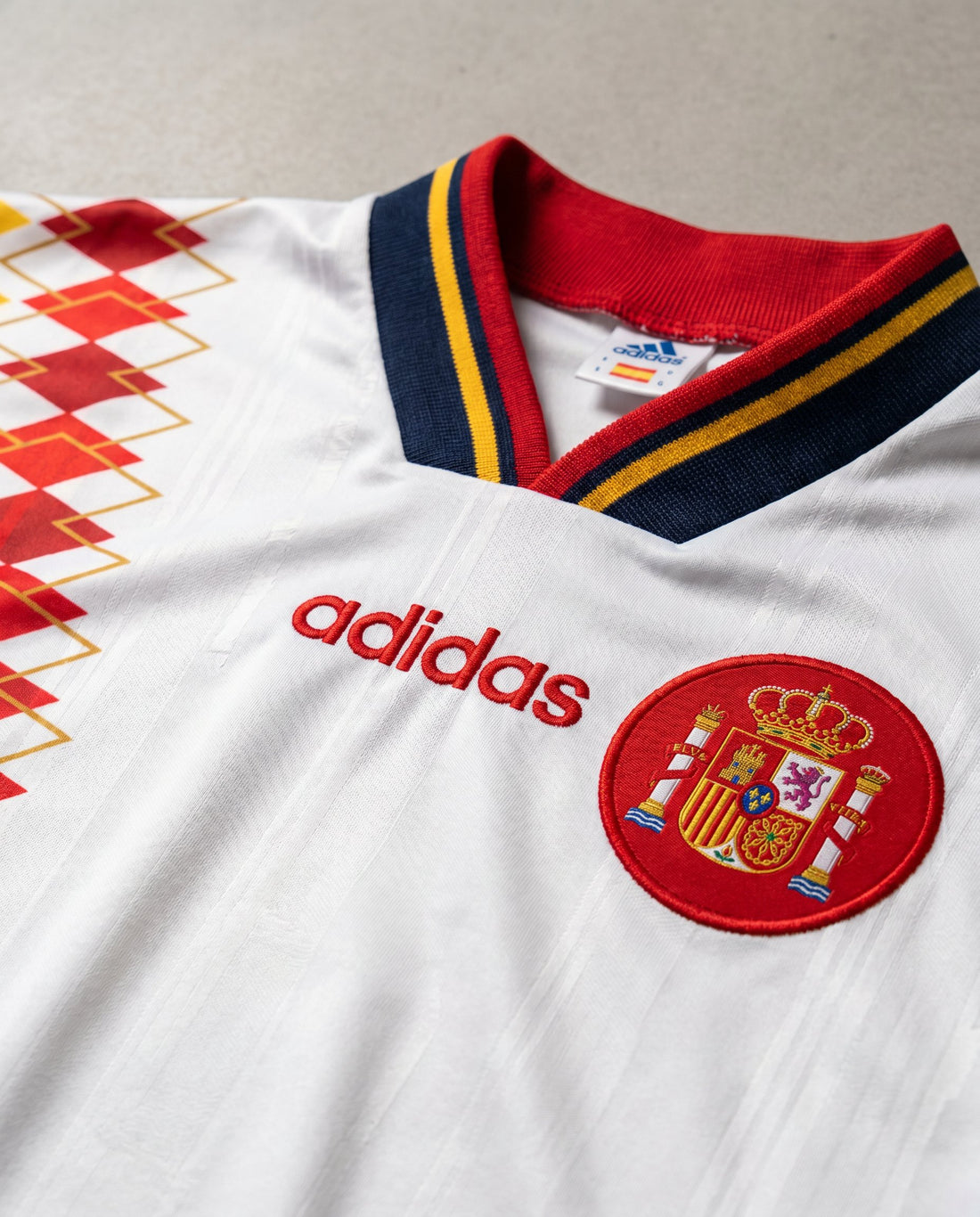 España Visitante 1994 retro shirt detail