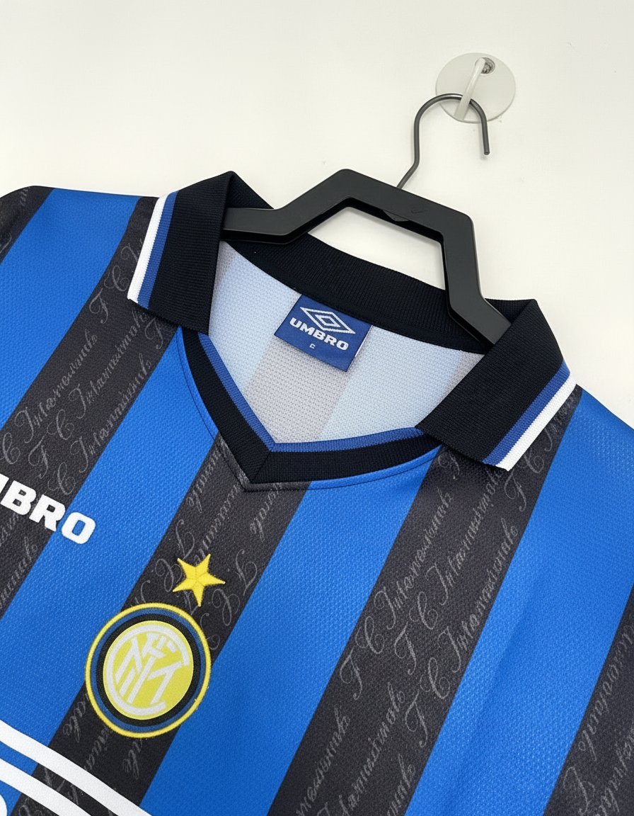 Inter de Milán Local 1997-98 retro shirt detail