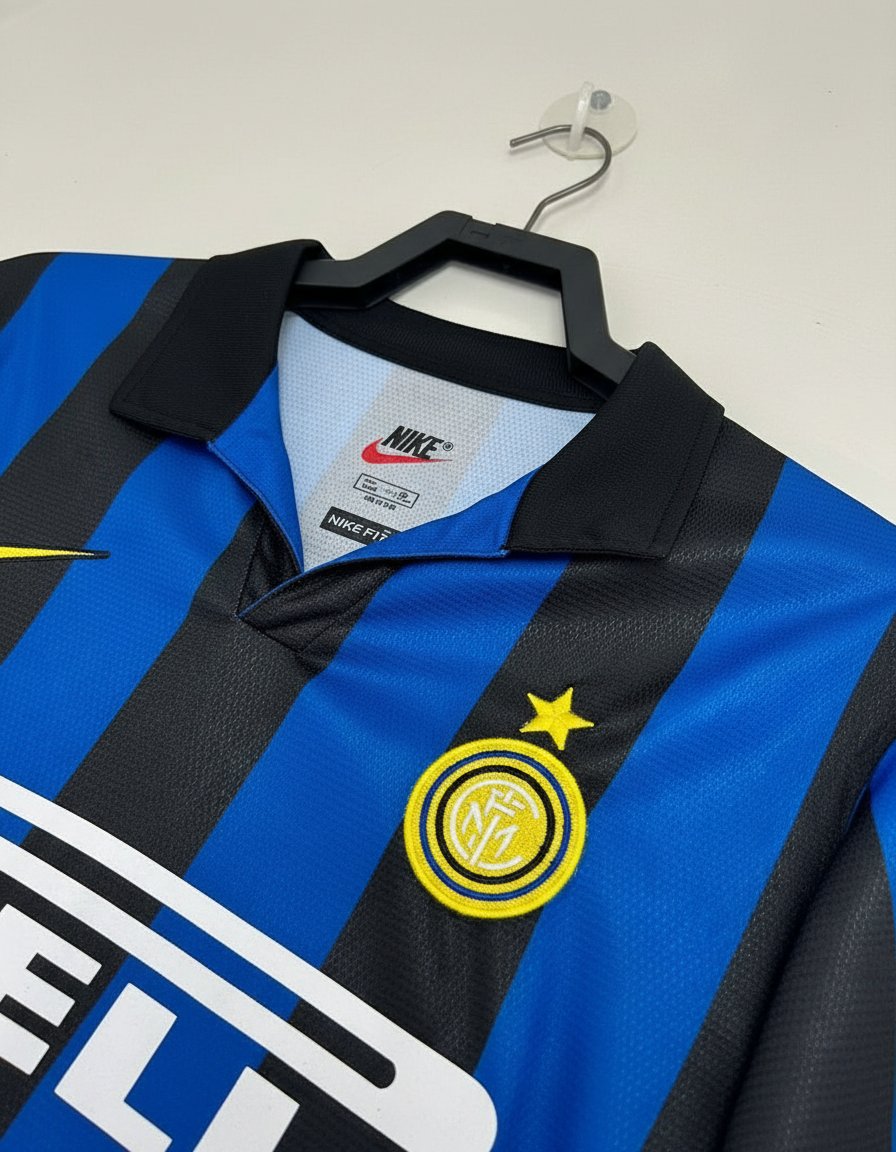 Inter de Milán Local 1998 retro shirt detail