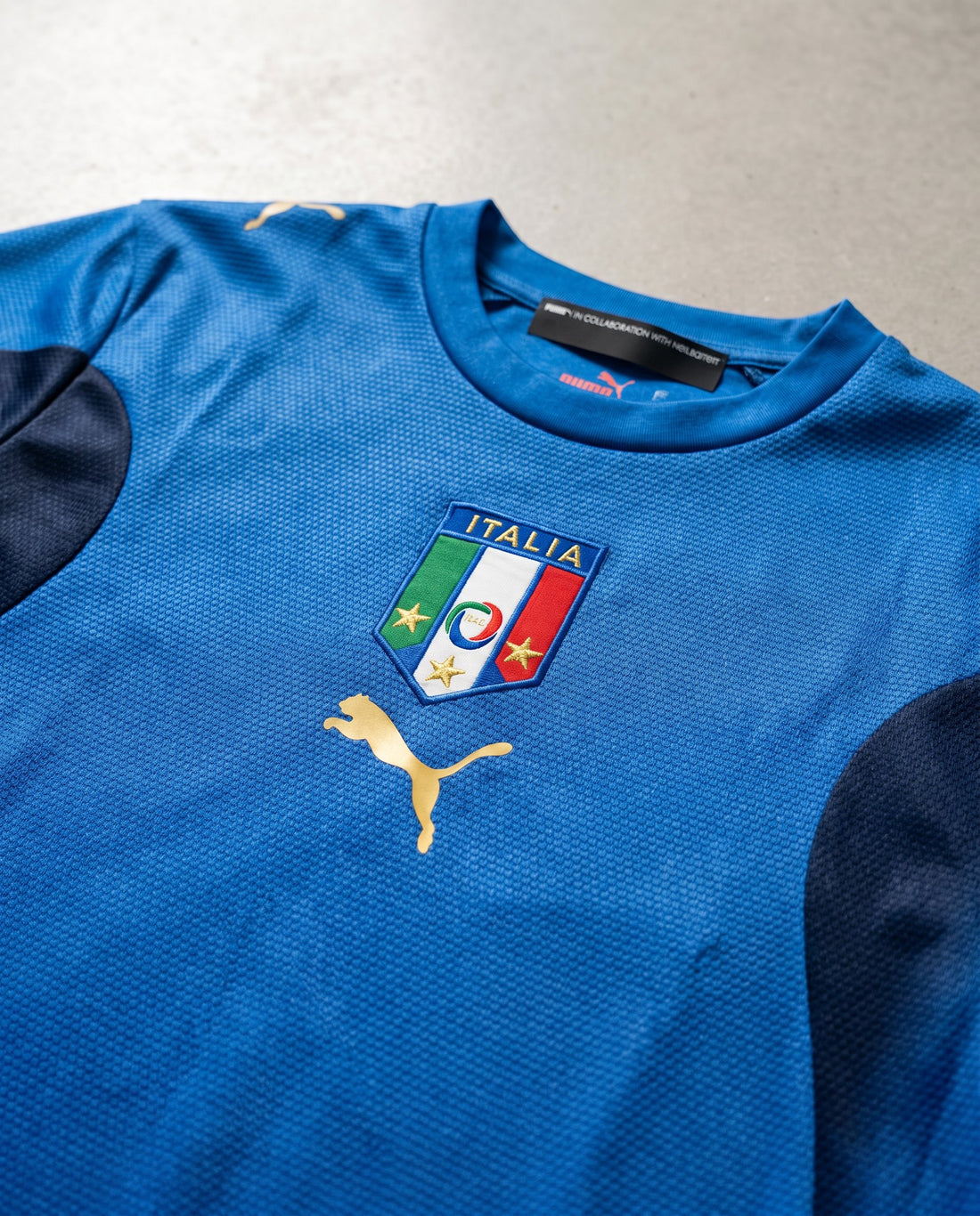 Italia Local 2006 retro shirt detail