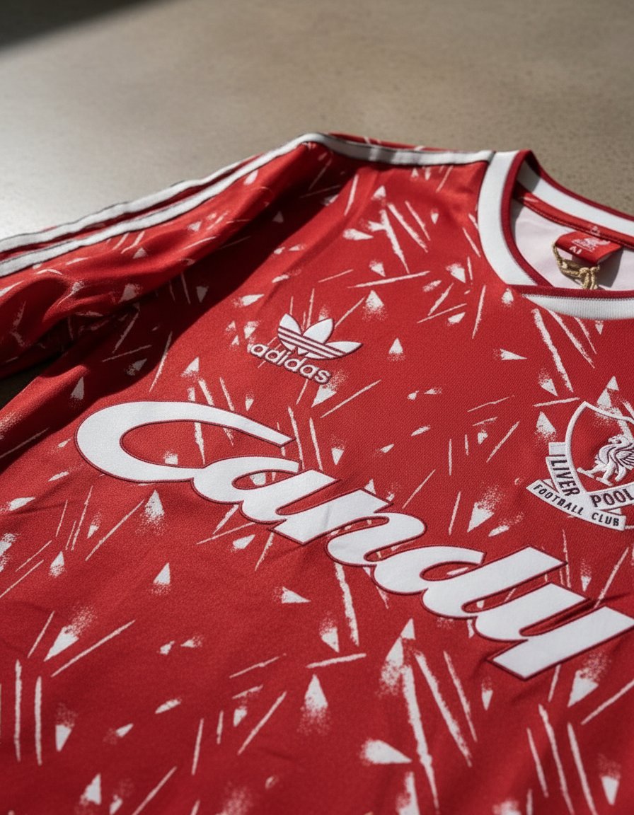 Liverpool Local 1989 retro shirt detail
