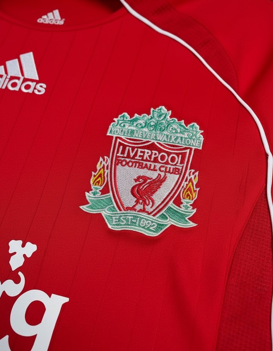 Liverpool Local 2006-08 retro shirt detail