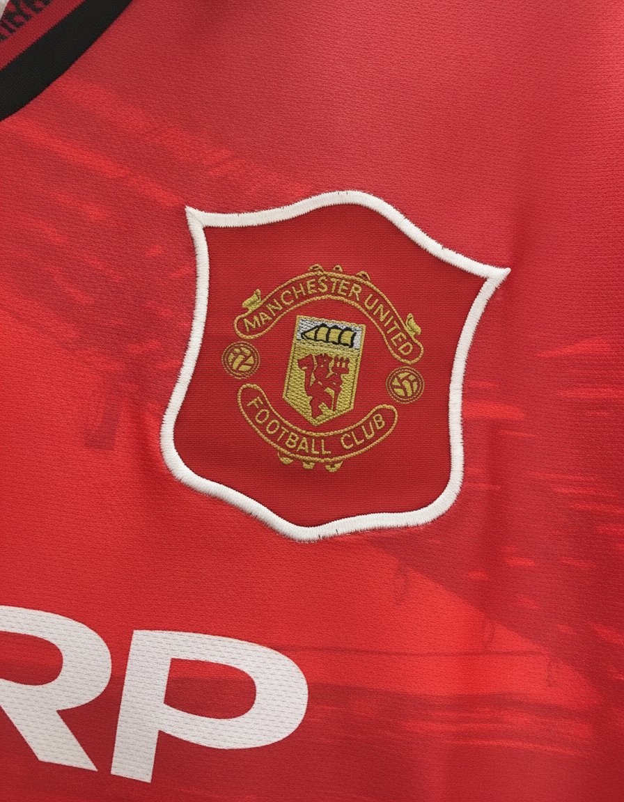 Manchester United Local 1994-96 retro shirt detail