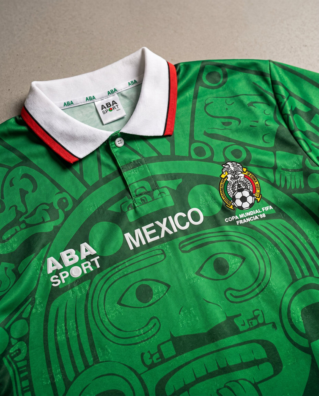 México Local 1998 retro shirt detail