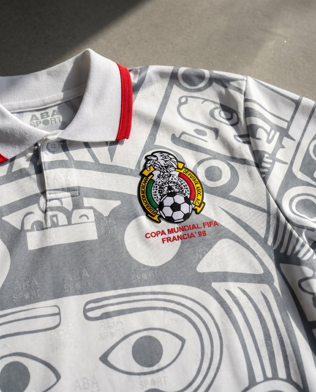 México Visitante 1998 retro shirt detail