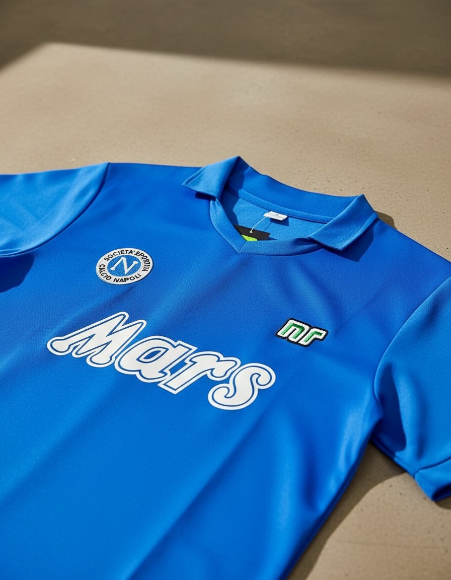 Napoli Local 1988 retro shirt detail