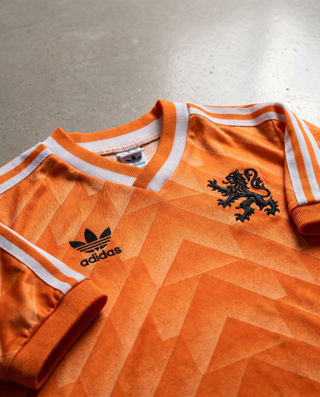 Países Bajos N/D 1988 retro shirt detail