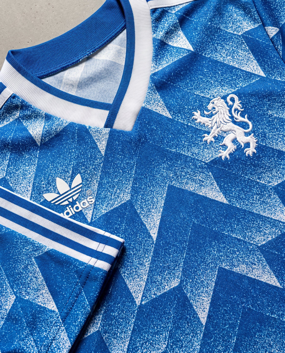 Países Bajos Visitante 1988 retro shirt detail