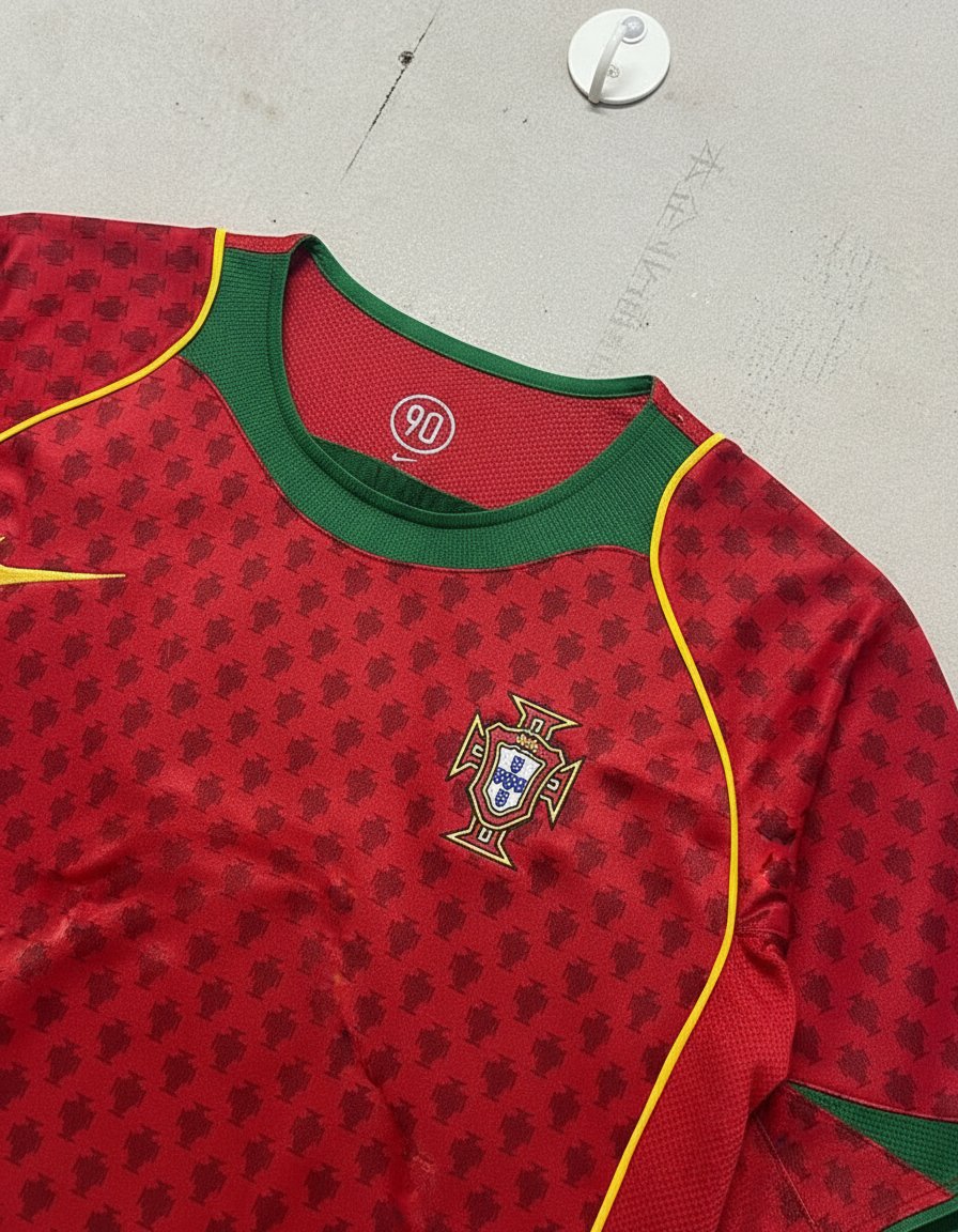 Portugal Local 2004 retro shirt detail