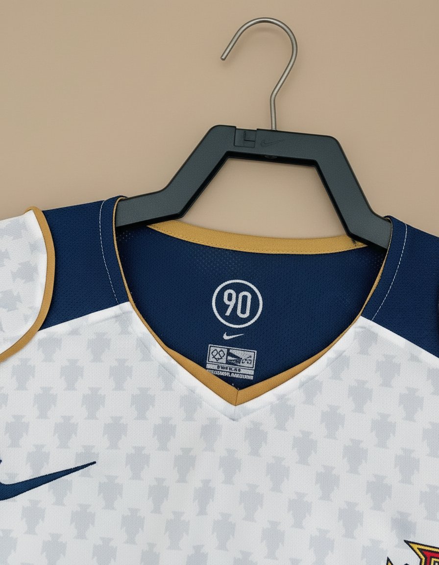 Portugal Visitante 2004 retro shirt detail